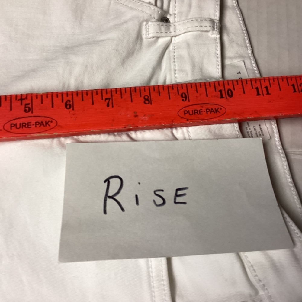 Top shop Jamie jeans SZ 26W x30L white distressed skinny straight legs t… - Picture 10 of 11